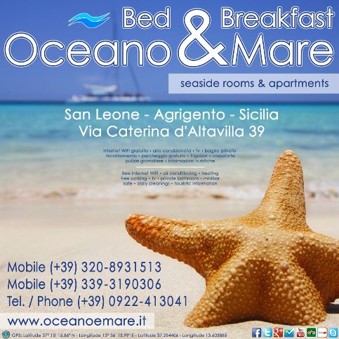 Bed & Breakfast Oceano Mare Agrigento B&B OCEANO&MARE AG